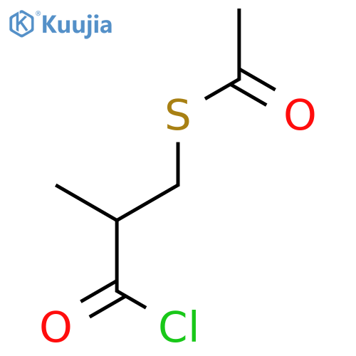 (2R)-3-Acetylthio-2-methylpropionyl Chloride structure