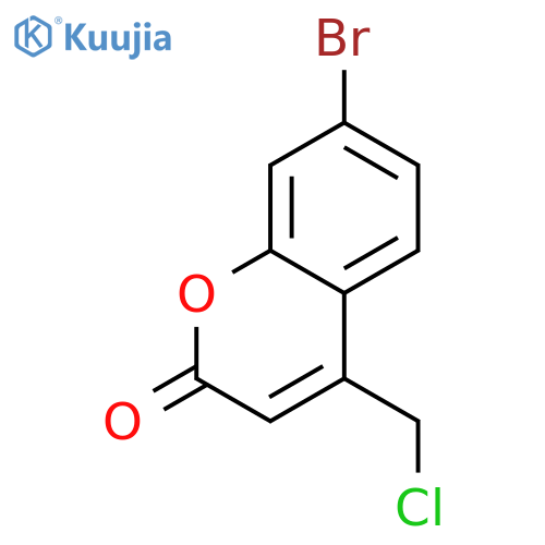 7-bromo-4-(chloromethyl)-2H-chromen-2-one structure