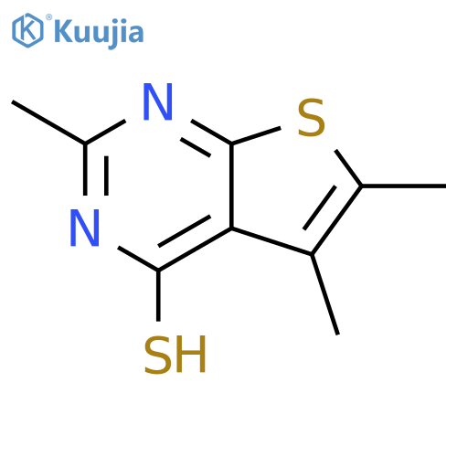 trimethylthieno2,3-dpyrimidine-4-thiol structure