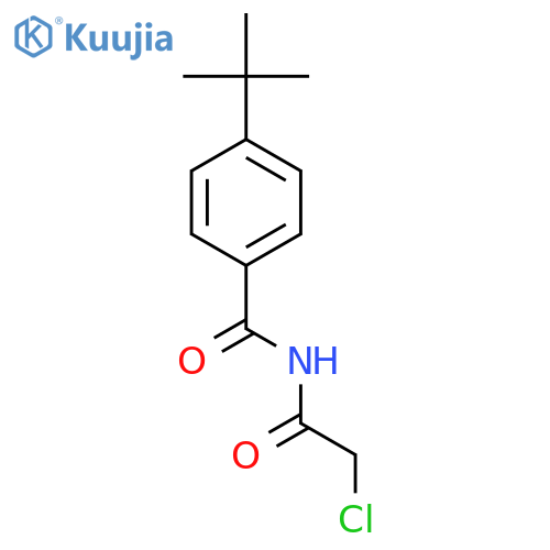 4-tert-butyl-N-(2-chloroacetyl)benzamide structure