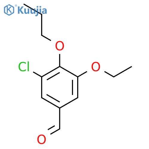 3-chloro-5-ethoxy-4-propoxybenzaldehyde structure