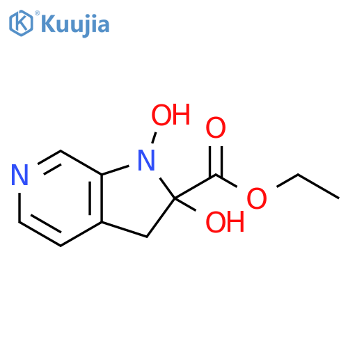 1H-Pyrrolo[2,3-c]pyridine-2-carboxylicacid, 2,3-dihydro-1,2-dihydroxy-, ethyl ester structure
