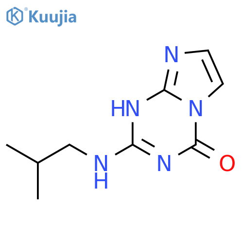 IMIDAZO[1,2-A]-1,3,5-TRIAZIN-4(1H)-ONE, 2-[(2-METHYLPROPYL)AMINO]- structure