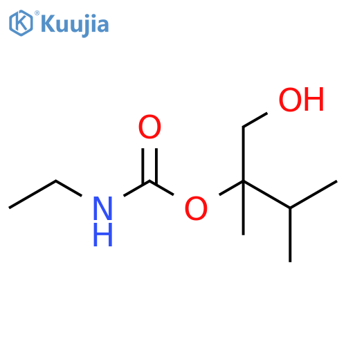 Carbamic acid, ethyl-,1-(hydroxymethyl)-1,2-dimethylpropyl ester (9CI) structure