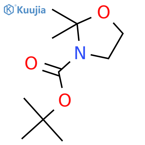 3-Oxazolidinecarboxylic acid, 2,2-dimethyl-, 1,1-dimethylethyl ester structure