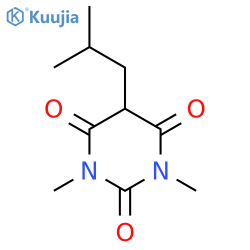 2,4,6(1H,3H,5H)-Pyrimidinetrione,1,3-dimethyl-5-(2-methylpropyl)- structure