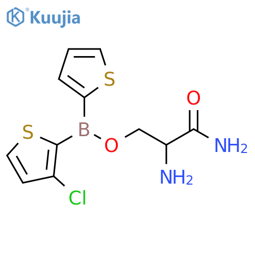 Borinic acid, (3-chloro-2-thienyl)-2-thienyl-, 2,3-diamino-3-oxopropyl ester (9CI) structure