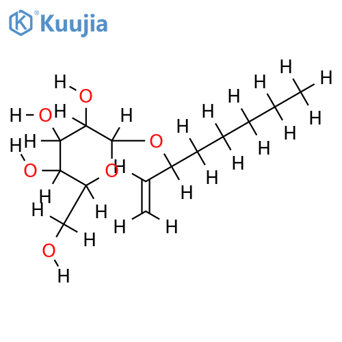 (3R)-1-octan-3-yl-3-O-beta-D-glucopyranoside structure