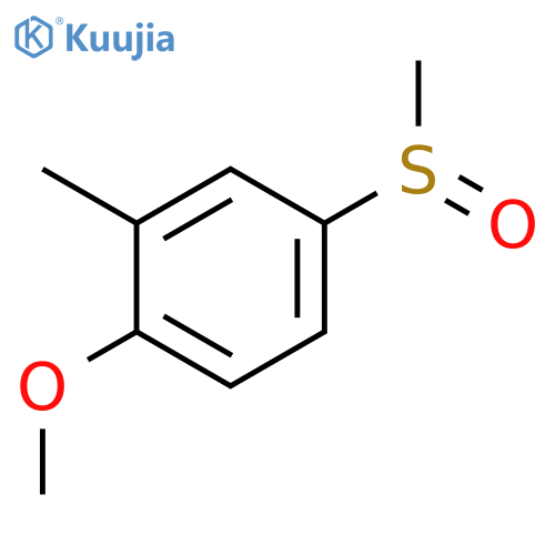 Benzene, 1-methoxy-2-methyl-4-(methylsulfinyl)- structure
