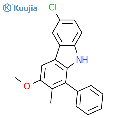9H-Carbazole, 6-chloro-3-methoxy-2-methyl-1-phenyl- structure
