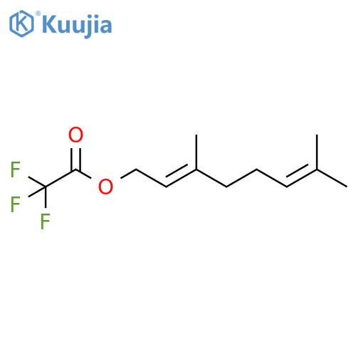 Acetic acid, trifluoro-, 3,7-dimethyl-2,6-octadienyl ester, (E)- structure