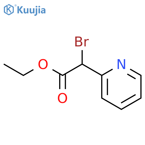 2-Pyridineacetic acid, a-bromo-, ethyl ester structure