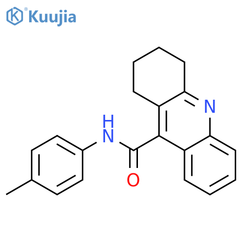 9-Acridinecarboxamide, 1,2,3,4-tetrahydro-N-(4-methylphenyl)- structure