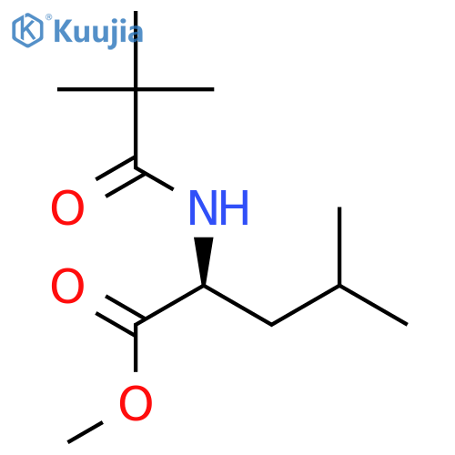 L-LEUCINE, N-(2,2-DIMETHYL-1-OXOPROPYL)-, METHYL ESTER structure
