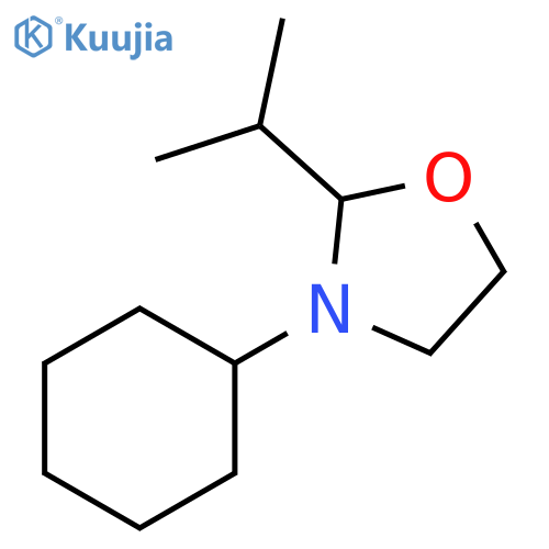 Oxazolidine, 3-cyclohexyl-2-(1-methylethyl)- structure