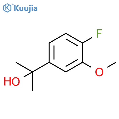 2-(4-fluoro-3-methoxyphenyl)propan-2-ol structure