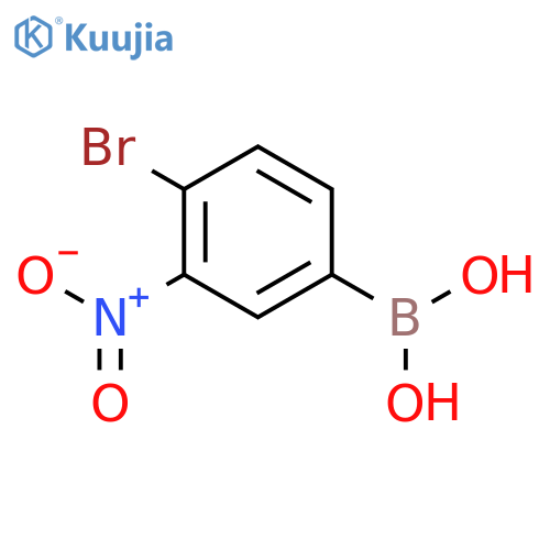 4-Bromo-3-nitrophenylboronic acid structure