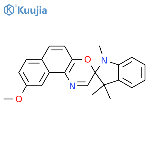 Spiro[2H-indole-2,3'-[3H]naphth[2,1-b][1,4]oxazine], 1,3-dihydro-9'-methoxy-1,3,3-trimethyl- structure