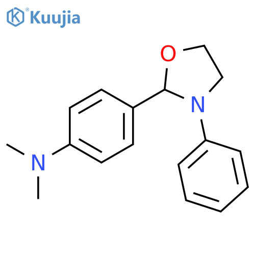 Benzenamine, N,N-dimethyl-4-(3-phenyl-2-oxazolidinyl)- structure