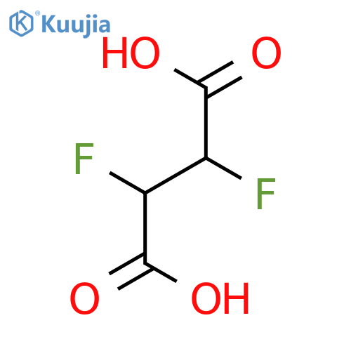 Butanedioic acid, 2,3-difluoro-, (2R,3S)-rel- structure