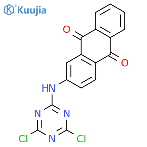 9,10-Anthracenedione, 2-[(4,6-dichloro-1,3,5-triazin-2-yl)amino]- structure
