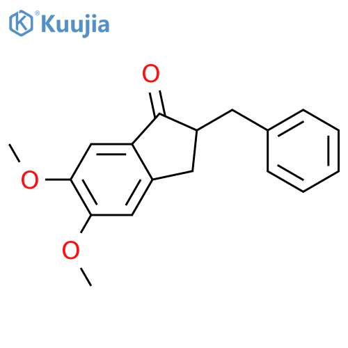1H-Inden-1-one, 2,3-dihydro-5,6-dimethoxy-2-(phenylmethyl)- structure
