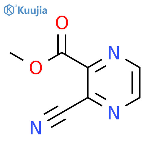 Methyl 3-cyanopyrazinecarboxylate structure