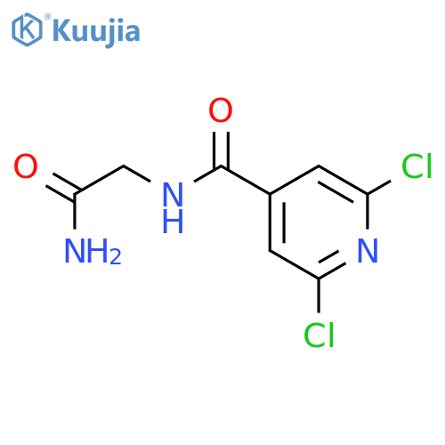 4-PYRIDINECARBOXAMIDE, N-(2-AMINO-2-OXOETHYL)-2,6-DICHLORO- structure
