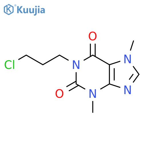 1-(3-Chloropropyl)theobromine structure
