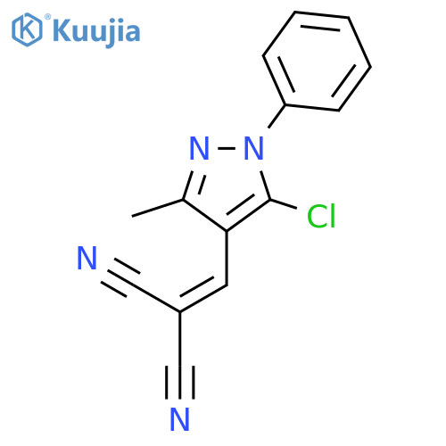 Propanedinitrile,[(5-chloro-3-methyl-1-phenyl-1H-pyrazol-4-yl)methylene]- structure