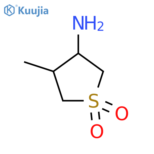 4-methyl-1,1-dioxo-thiolan-3-amine structure