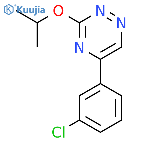 1,2,4-Triazine, 5-(3-chlorophenyl)-3-(1-methylethoxy)- structure