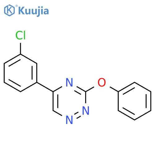 5-(3-chlorophenyl)-3-phenoxy-1,2,4-triazine structure