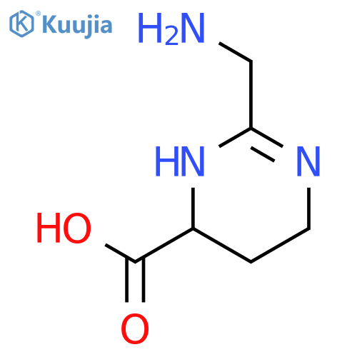 4-Pyrimidinecarboxylicacid, 2-(aminomethyl)-3,4,5,6-tetrahydro- structure