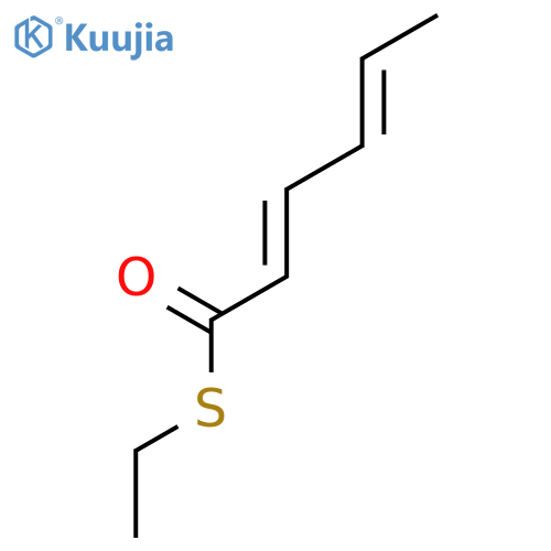 2,4-Hexadienethioic acid, S-ethyl ester, (2E,4E)- structure