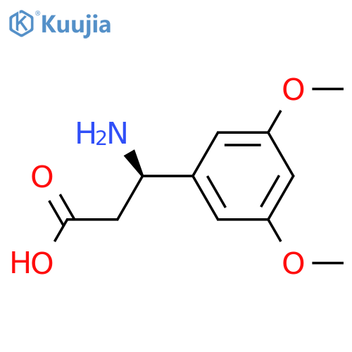 (R)-3-Amino-3-(3,5-dimethoxyphenyl)propanoic acid structure
