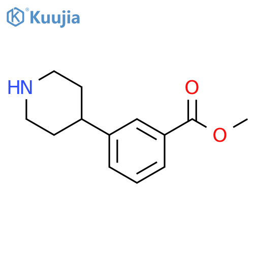 methyl 3-(4-piperidyl)benzoate structure