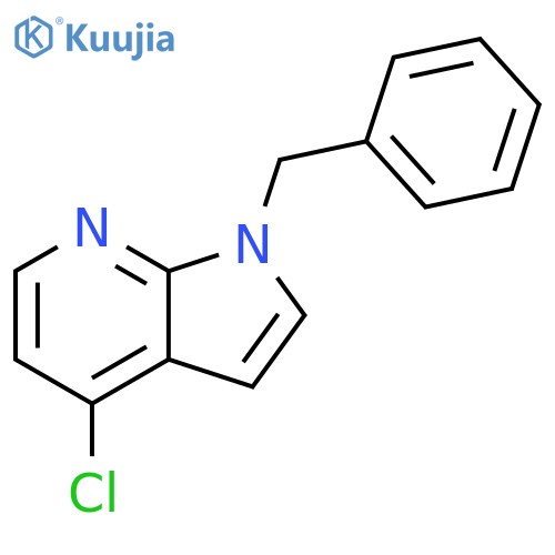 1-benzyl-4-chloro-1H-pyrrolo[2,3-b]pyridine structure