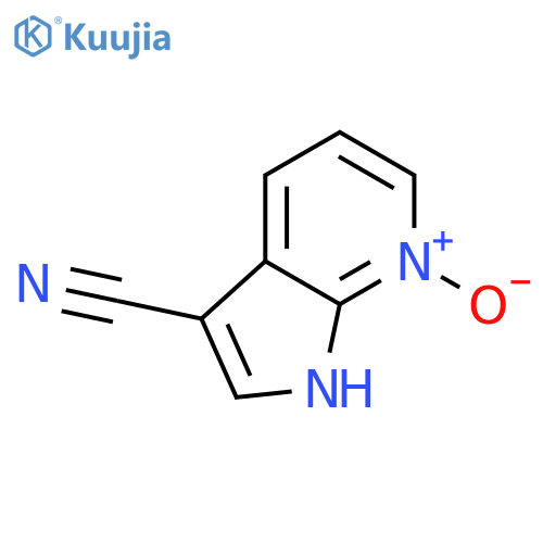 1H-Pyrrolo[2,3-b]pyridine-3-carbonitrile, 7-oxide structure