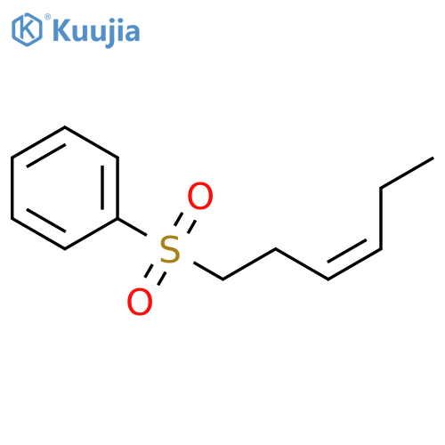 Benzene, [(3Z)-3-hexen-1-ylsulfonyl]- structure