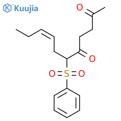 8-Undecene-2,5-dione, 6-(phenylsulfonyl)-, (Z)- structure
