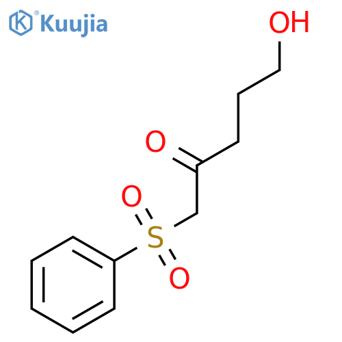 2-PENTANONE, 5-HYDROXY-1-(PHENYLSULFONYL)- structure
