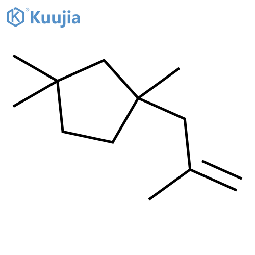 (3s)-1,1,3-trimethyl-3-(2-methylprop-2-enyl)cyclopentane structure
