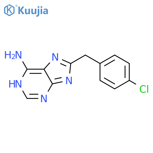 [(4-Chlorophenyl)methyl]-1H-purin-6-amine structure