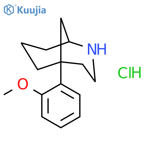 2-Azabicyclo[3.3.1]nonane, 5-(2-methoxyphenyl)-, hydrochloride structure