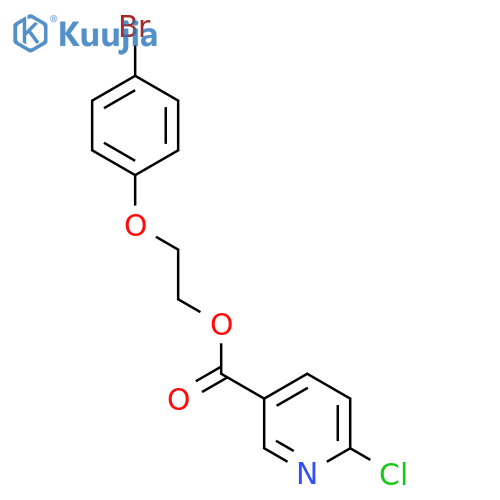 2-(4-Bromophenoxy)ethyl 6-chloropyridine-3-carboxylate structure
