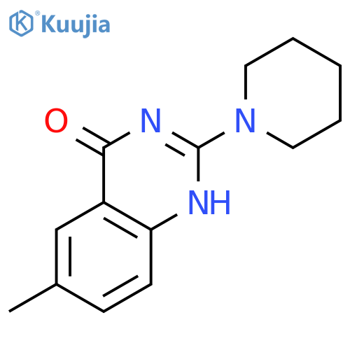 4(1H)-QUINAZOLINONE, 6-METHYL-2-(1-PIPERIDINYL)- structure