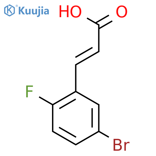 2-PROPENOIC ACID, 3-(5-BROMO-2-FLUOROPHENYL)-, (2E)- structure