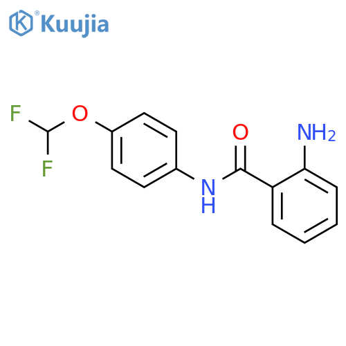2-Amino-N-4-(difluoromethoxy)phenylbenzamide structure