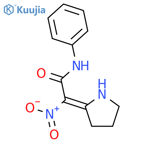 ACETAMIDE, 2-NITRO-N-PHENYL-2-(2-PYRROLIDINYLIDENE)- structure